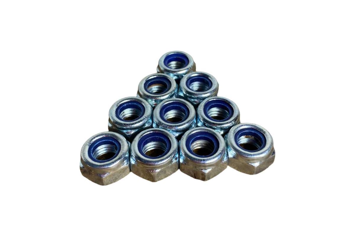 Гайка со стопорным кольцом 23 Болта М8, оцинкованная, DIN 985, 50 шт ...