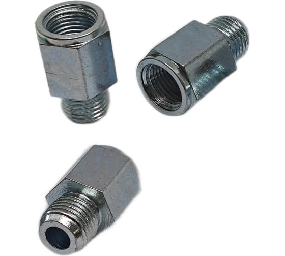Переходник прямой 1/8" вн - M10x1 нар, комплект 3 шт,  Европейский стандарт, MasloSmenka 020101-03