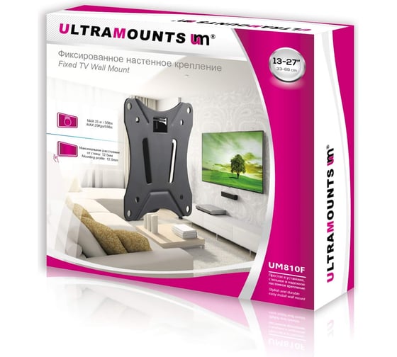 Фиксированный кронштейн для телевизора Ultramounts UM810F