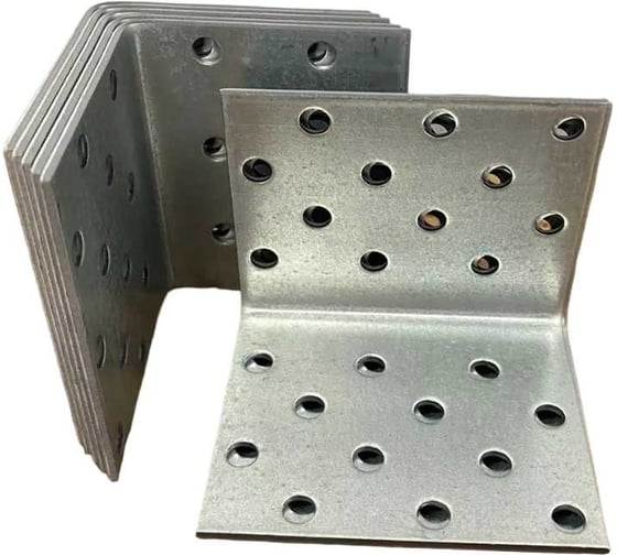 Крепежный равносторонний уголок 23 Болта 50x50x60 ОЦ, 10 шт. B93050060232299