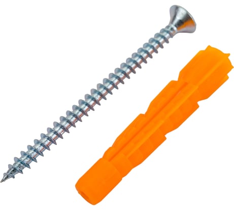 Дюбель-U Стройметиз 10х61 + саморез Шуц 6х80, 6 шт европодвес 2930171