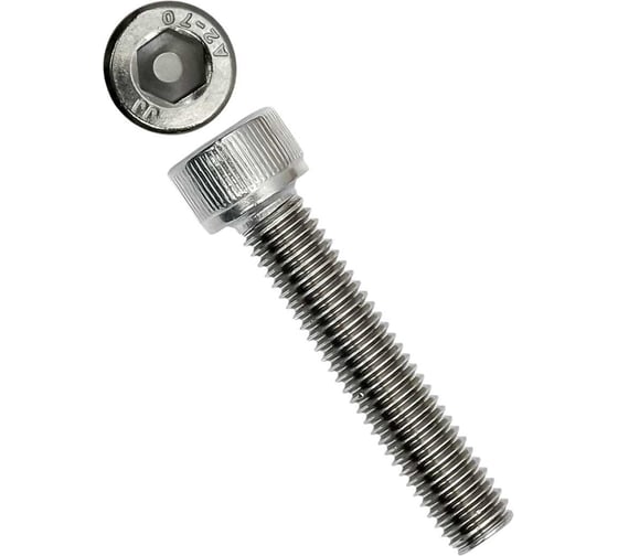 Винт 23 Болта нержавеющий шестигранник М6x10, DIN 912, 10 шт. ввшн610
