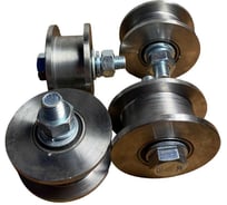 Ролик для ворот 23 Болта d 65 мм, под трубу 20x20,металл 4 шт. 3604