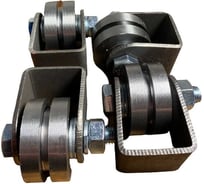 Ролик на платформе 23 Болта d 50 мм под полосу,металл, 4 шт. 3508