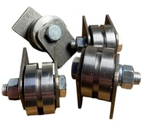 Ролик на пластинах 23 Болта d 50 мм под полосу, металл, 4 шт. 3507