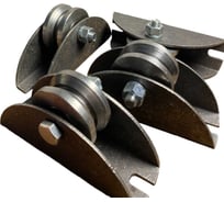 Ролик на платформе 23 Болта d 65 мм под угол шир.30 мм ,металл, 4 шт. 3616