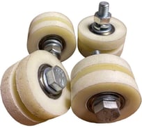 Ролик для откатных ворот 23 Болта под полосу d 40 мм, капролон, 4 шт. 2402