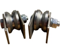 Ролик на пластинах 23 Болта Р3515, d 50 мм под угол ,металл, 2 шт. 22215