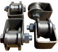 Ролик на платформе 23 Болта d 50 мм, под трубу 20x20,металл 4 шт. 3512