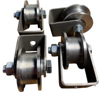 Ролик на малой платформе 23 Болта d 65 мм, под трубу 20x20, 4 шт. 3606м