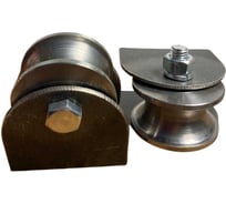 Ролик на пластинах 23 Болта Р3611, d65мм, под трубу 3/4 d25, 2 шт. 22231