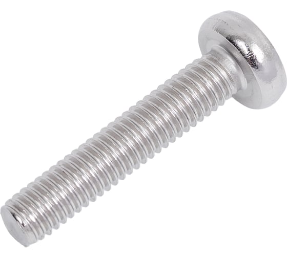 Винт КРЕП-КОМП полуцилиндрическая головка, нержавейка DIN7985 А2 6х30 200шт вцн630 1