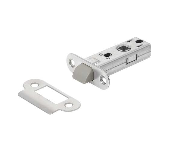 Защелка межкомнатная бесшумная с овальной планкой BUSSARE L6-45-R PLAST M.CHROME Матовый хром 940002023152 1