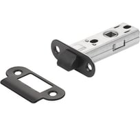 Защелка межкомнатная бесшумная с овальной планкой BUSSARE L6-45-R PLAST BLACK Чёрный 940002023154