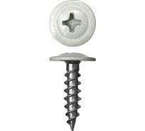 Саморез Стройметиз 4,2х19 металл-металл с прессшайбой, RAL 9003, уп. 20 шт. европодвес 2531121