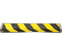 Пластина с углом из алюминия Mehlhose GmbH с противоскользящей лентой цвет желто-черный 111х22х600 мм AKM1WF1