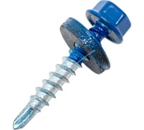 Кровельный саморез Стройметиз 4,8х28 синий RAL 5005 уп. 60 шт. коробка с окном средняя 2110014