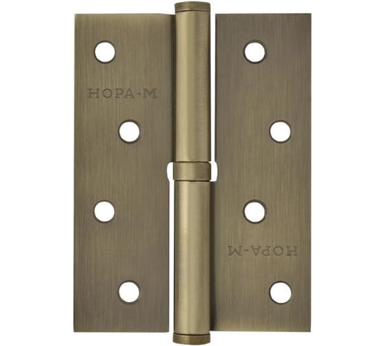 Петля НОРА-М 750-4" мат.брон.покр. левая 2,5 мм 14450 1