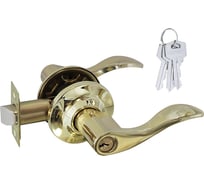 Ручка-защелка НОРА-М NEW золото ЗВ1-01 ключ/фикс. 15622