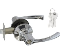 Ручка-защелка НОРА-М NEW хром ТТ1-01 ключ/фикс. 15796