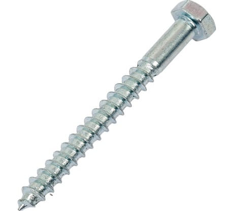 Сантехнический шуруп Стройметиз 6х60 DIN 571 цинк уп. 40 шт. коробка 2170493
