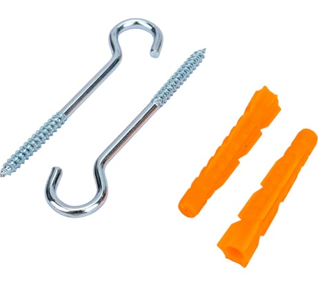 Шуруп-полукольцо Стройметиз 4,0х50 с унив.дюбелем 6х42, уп.2 шт. европодвес 2930301