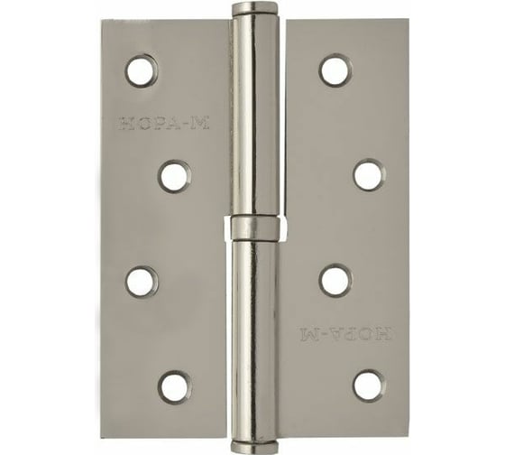 Петля НОРА-М 750-4" хром.покр. левая 2,5 мм №2 10592