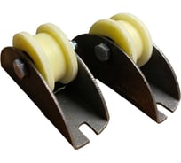 Ролик на платформе 23 БОЛТА Р2706, d 70 мм, под трубу 20*20, 2 шт. 22183