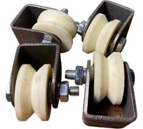 Ролик на платформе 23 БОЛТА d40мм, под угол ,капролон 4 шт. 2415