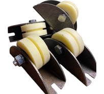 Ролик на платформе 23 БОЛТА d 70 мм под полосу 35мм, капролон, 4 шт. 2703