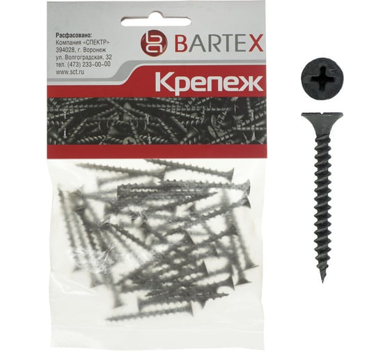 Саморез BARTEX ГМ 3.5х25 пакет, 50 шт 197543