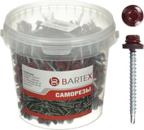 Кровельный саморез BARTEX красный 4.8х38 банка 250 шт 211732