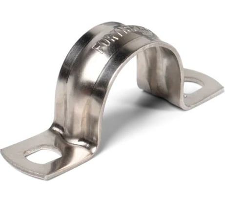 Металлическая двухлапковая скоба FORTISFLEX СМД INOX 60-63 мм 80986
