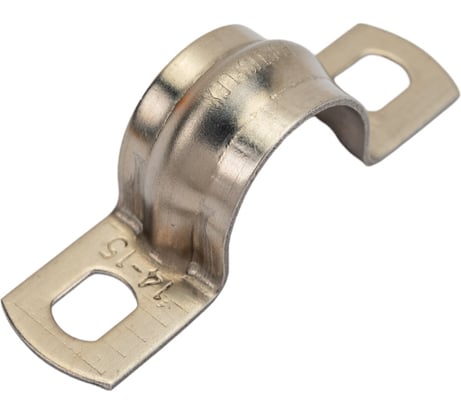 Двухлапковая металлическая скоба FORTISFLEX СМД INOX 14-15 мм 80983