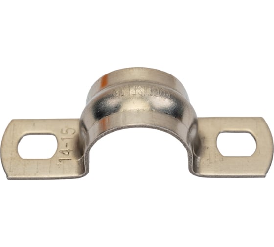 Двухлапковая металлическая скоба FORTISFLEX СМД INOX 14-15 мм 80983