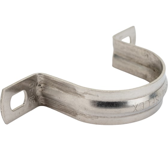 Металлическая двухлапковая скоба FORTISFLEX СМД INOX 38-40 мм 80984