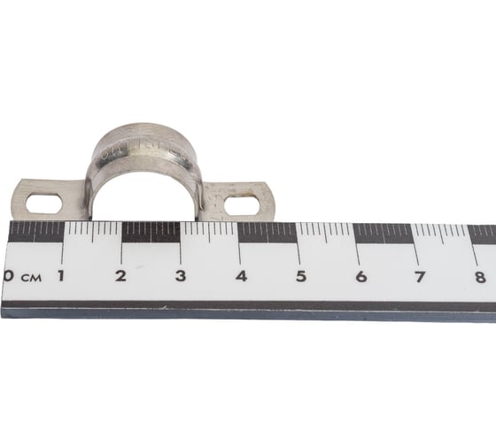 Металлическая двухлапковая скоба FORTISFLEX СМД INOX 16-17 мм 80134