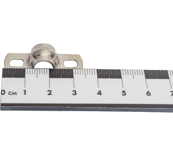 Металлическая двухлапковая скоба FORTISFLEX СМД INOX 8-9 мм 80980