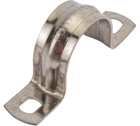 Металлическая двухлапковая скоба FORTISFLEX СМД INOX 21-22 мм 80136