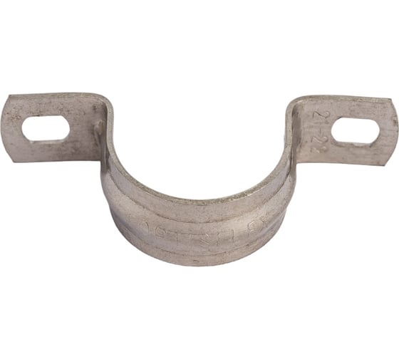 Металлическая двухлапковая скоба FORTISFLEX СМД INOX 21-22 мм 80136