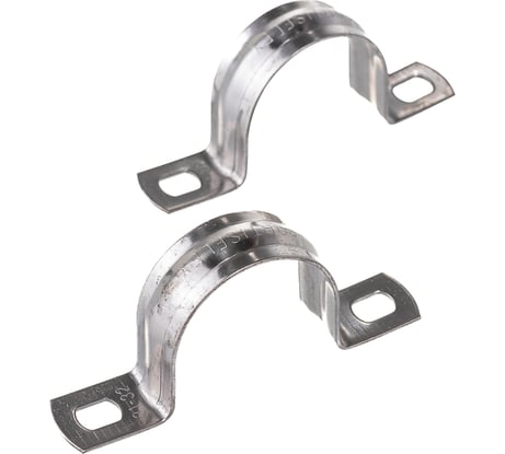 Металлическая двухлапковая скоба FORTISFLEX СМД INOX 31-32 мм 80138