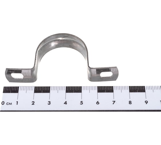Металлическая двухлапковая скоба FORTISFLEX СМД INOX 31-32 мм 80138