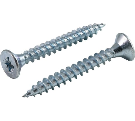 Универсальные саморезы Крепстандарт 6х90 мм белый цинк 2 шт. к0891