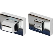 Поворотная кнопка Doorlock DL TK06/P/WC Phantom CP полированный хром, прямоугольная розетка, шток 6 мм 73289