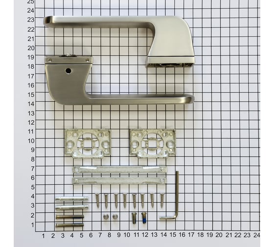Ручка Doorlock DL Phantom Nocturne Z73P MBSN матовый никель, скрытая розетка, толщина двери 35-55 мм 73277