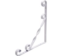 Уголок-кронштейн для полок РемоКолор декоративный, Орнамент, белый, 250x250 мм, 1 шт. 71-2-425