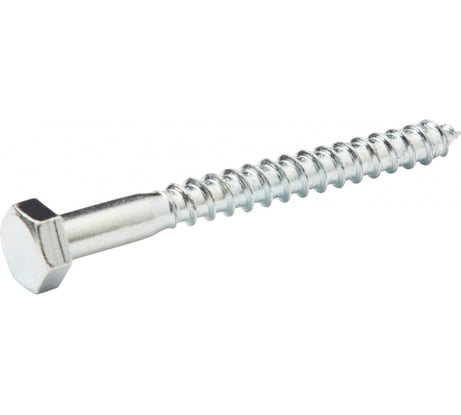 Сантехнический шуруп-болт Крепстандарт цинк 8х100 мм DIN 571, 4 шт. к9017