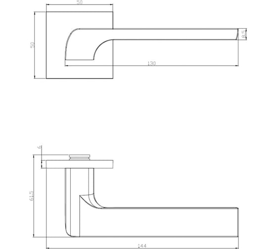 Фалевая ручка PIRUETTE KINETIC MIRA L127 MATTE CHROME 34101120