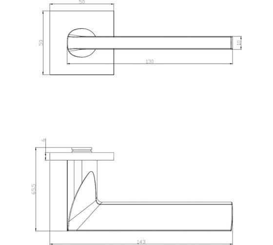 Фалевая ручка PIRUETTE KINETIC SIERRA L120 MATTE CHROME 34101126