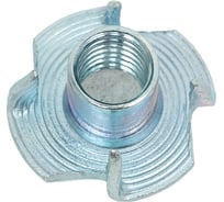 Гайка мебельная врезная МЕТАЛЛСЕРВИС M8x11, DIN 1624, оцинкованная, 20 шт. МС 1277206